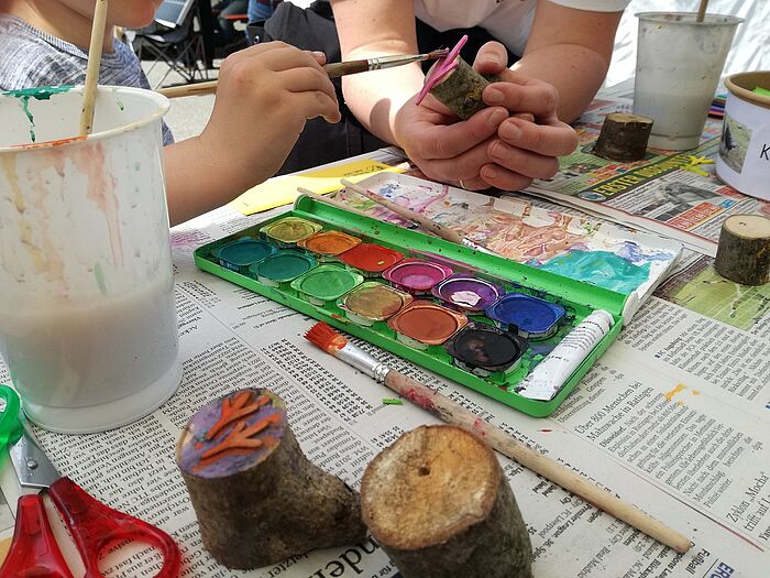 Viele kreative Kinderhände waren hier am Werk. (Foto: Naturium)